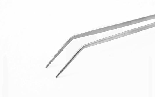 UNS Stainless Steel Curved Fine Tip Pinsettes