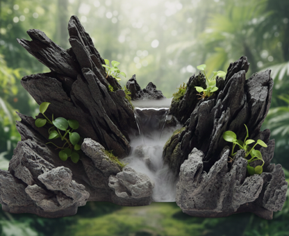 Seiryu Paludarium Waterfall Resin set - ZAS