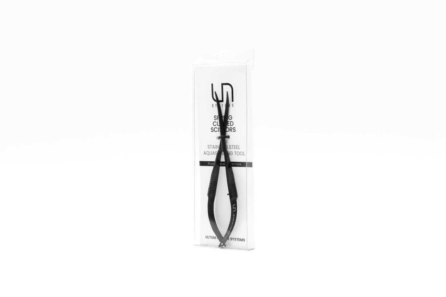 UNS Limited Black Spring Curved Scissors