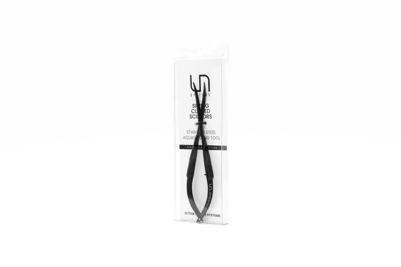 UNS Limited Black Spring Curved Scissors